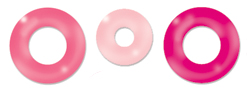 Cloud 9 Rain Dots - Eyelets - Pinks